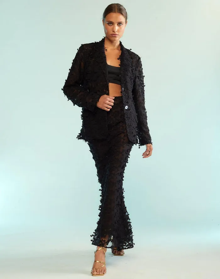 3d Embroidered Tulle Skirt 8211 Black Women Cynthia Rowley Bottoms