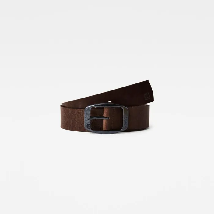 Accessories Men GStar RAW Ladd Belt Dark Brownblack Metal