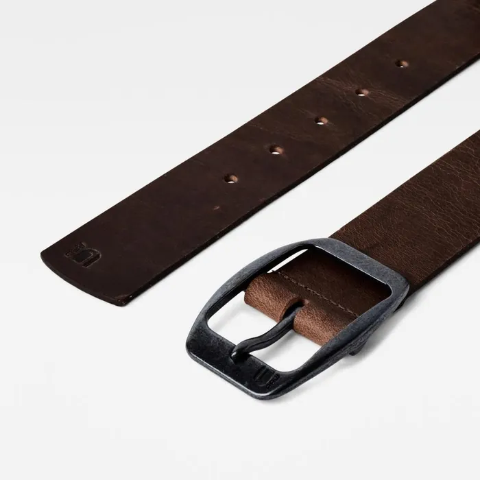 Accessories Men GStar RAW Ladd Belt Dark Brownblack Metal