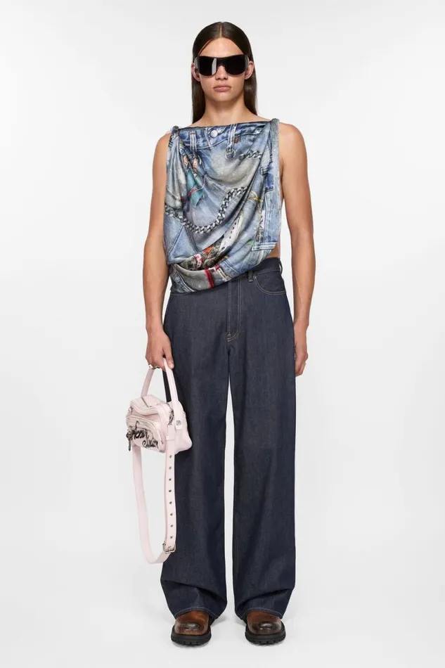 Acne Studios Baggy Fit Jeans 8211 1981M Indigo Blue Man Jeans