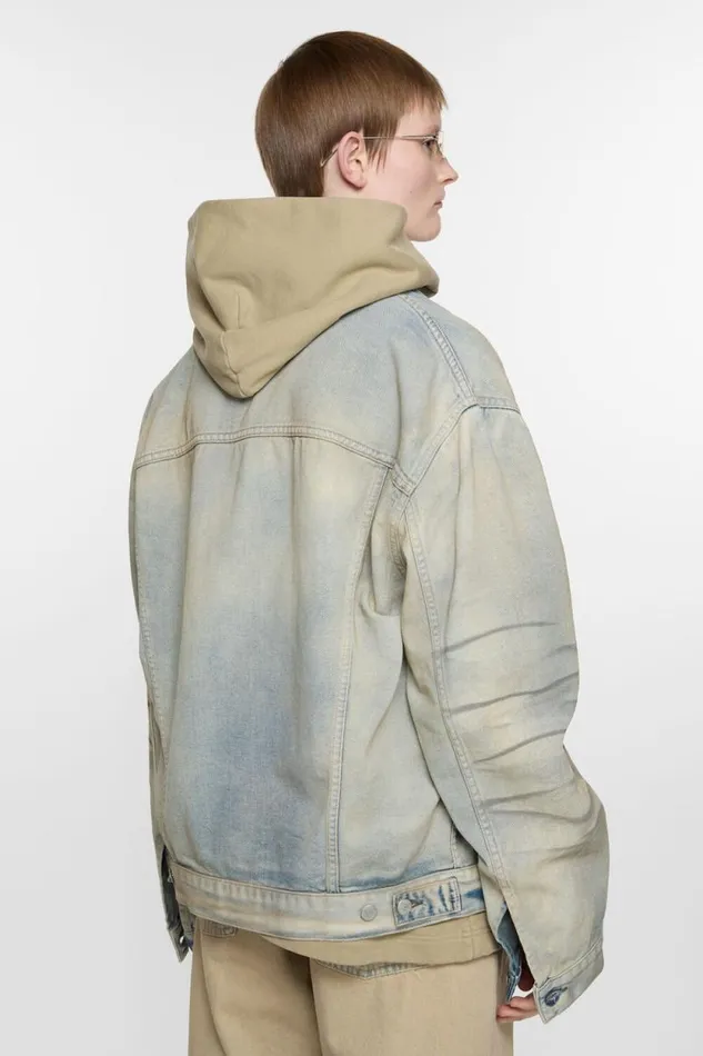 Acne Studios Denim Jacket 8211 Oversized Fit Light Blue Woman Outerwear