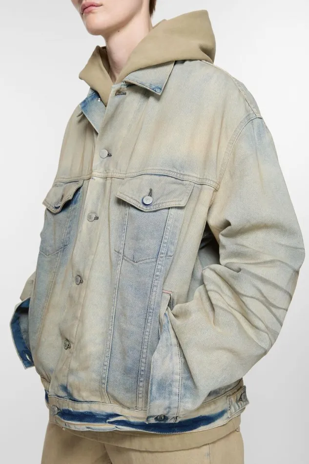 Acne Studios Denim Jacket 8211 Oversized Fit Light Blue Woman Outerwear