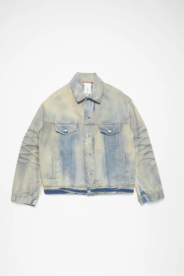 Acne Studios Denim Jacket 8211 Oversized Fit Light Blue Woman Outerwear