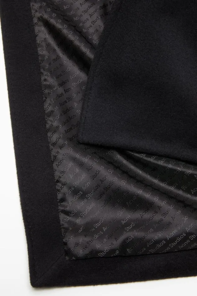 Acne Studios Doublebreasted Coat Black Man Outerwear