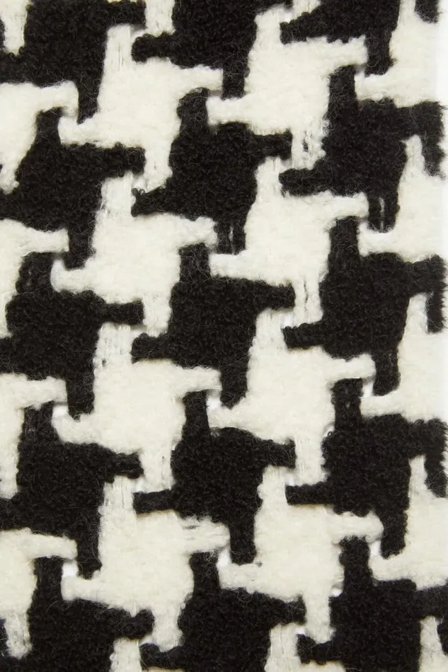 Acne Studios Houndstooth Scarf Whiteblack Man Scarves