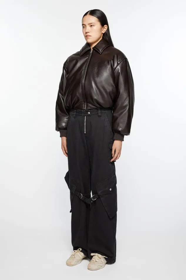Acne Studios Laceup Leather Shoes Off White Woman Shoes