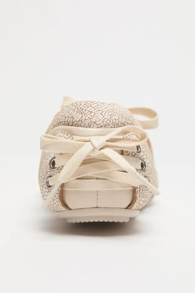 Acne Studios Laceup Leather Shoes Off White Woman Shoes