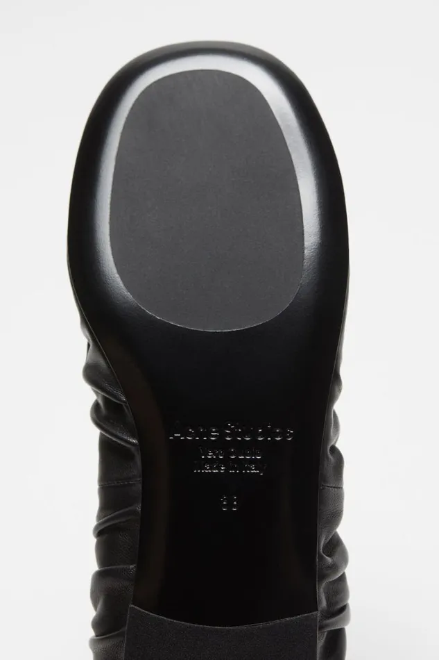 Acne Studios Leather Ballet Flat Black Woman Shoes