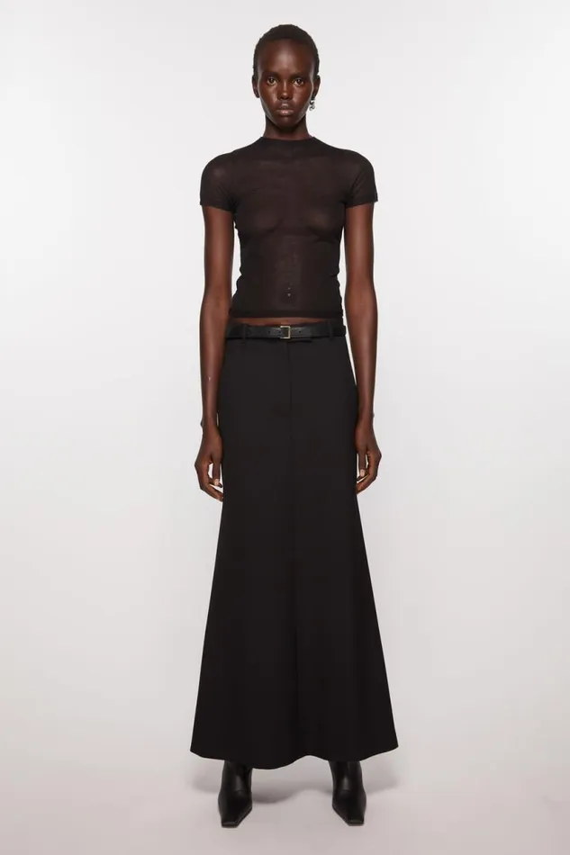 Acne Studios Leather Buckle Belt Blackgold Man Belts