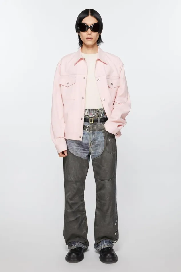 Acne Studios Leather Buckle Belt Blackgold Man Belts