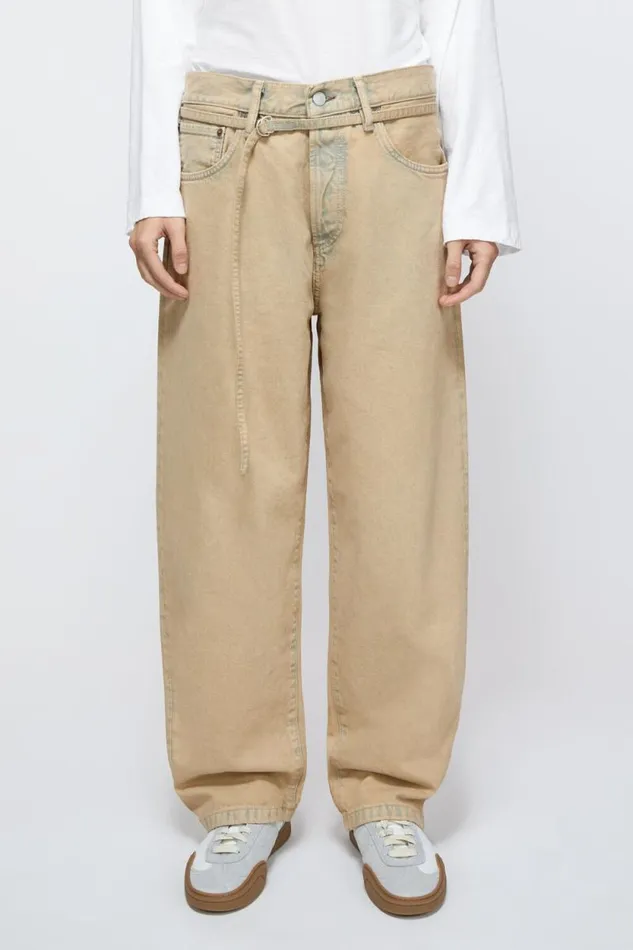 Acne Studios Loose Fit Jeans 8211 1991 Toj Light Sand Woman Jeans