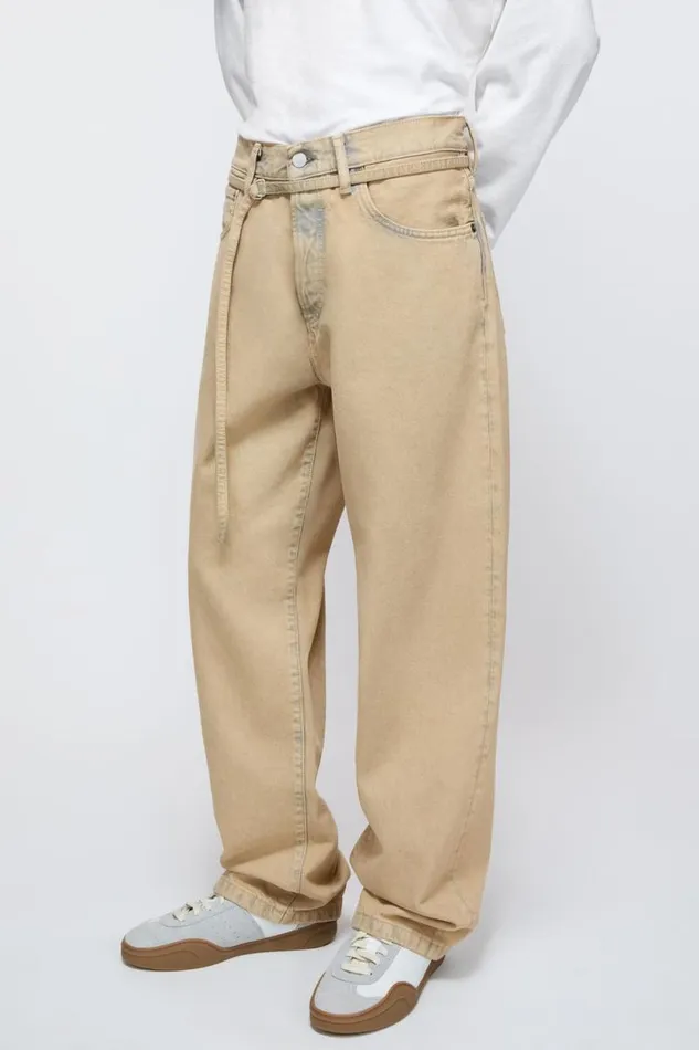 Acne Studios Loose Fit Jeans 8211 1991 Toj Light Sand Woman Jeans