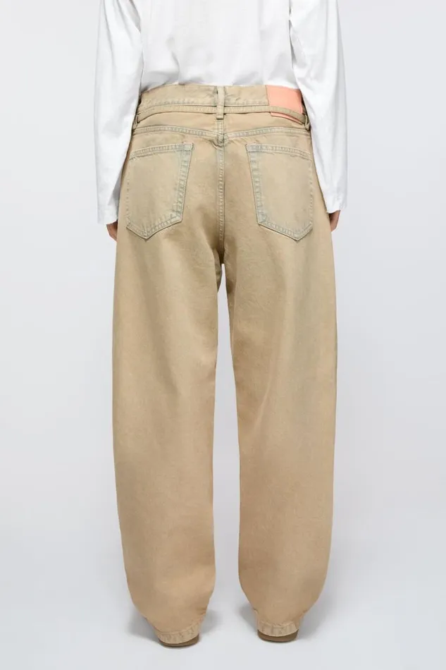 Acne Studios Loose Fit Jeans 8211 1991 Toj Light Sand Woman Jeans