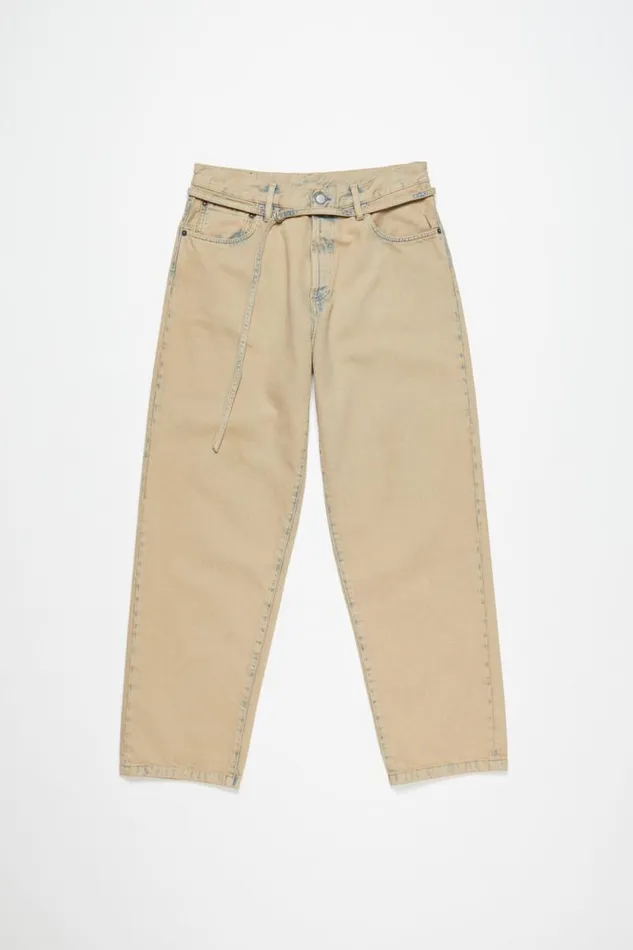 Acne Studios Loose Fit Jeans 8211 1991 Toj Light Sand Woman Jeans