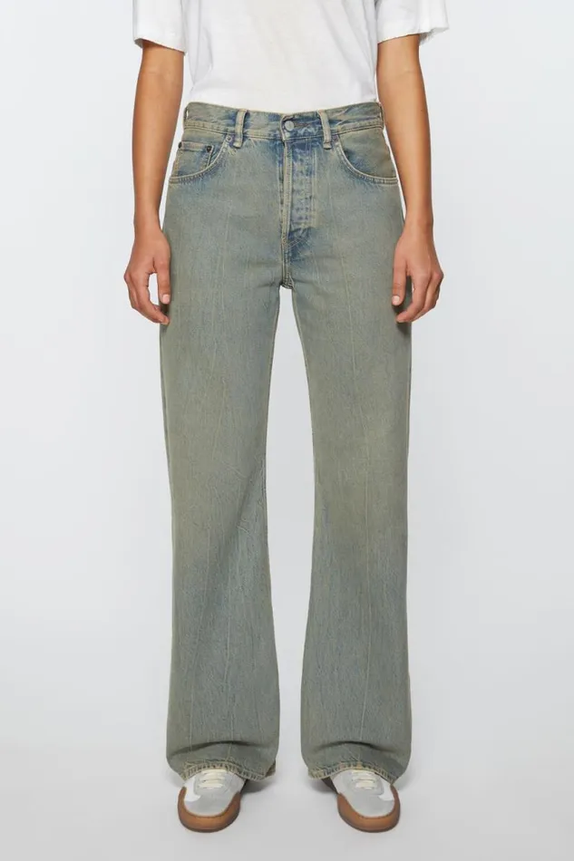 Acne Studios Loose Fit Jeans 8211 2021F Bluebeige Woman Jeans