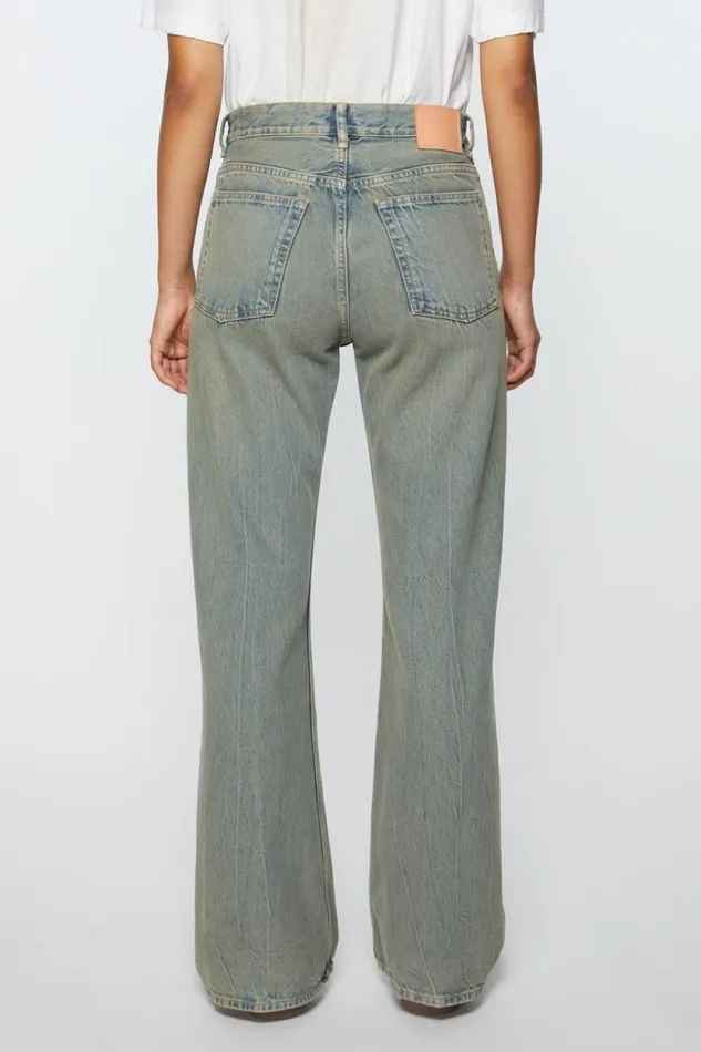 Acne Studios Loose Fit Jeans 8211 2021F Bluebeige Woman Jeans