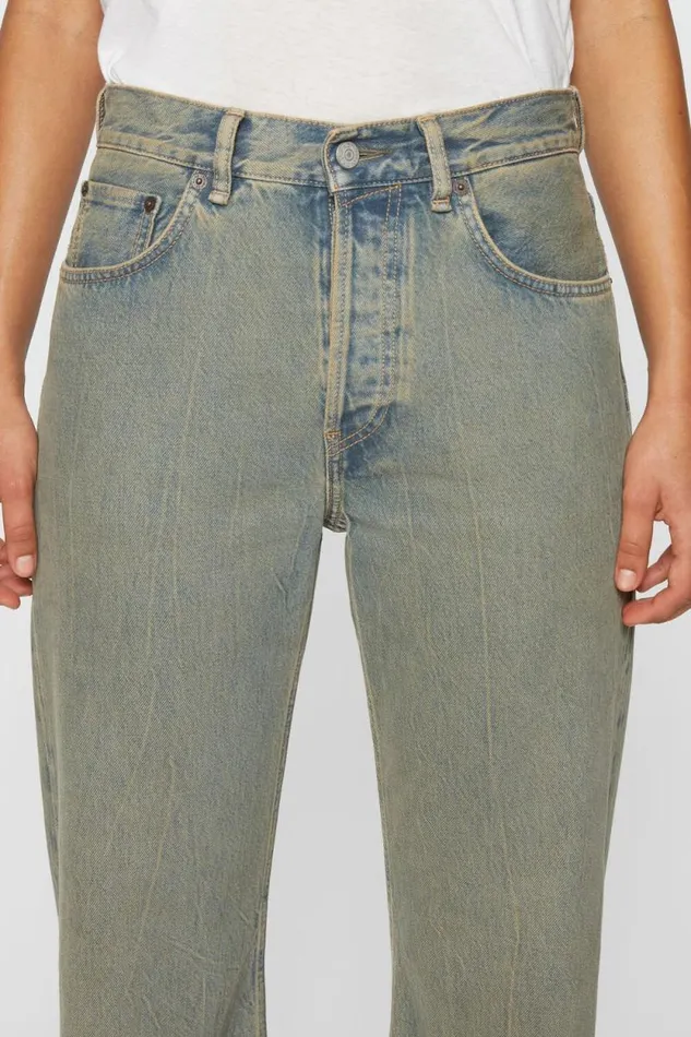 Acne Studios Loose Fit Jeans 8211 2021F Bluebeige Woman Jeans