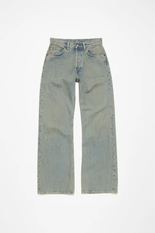 Acne Studios Loose Fit Jeans 8211 2021F Bluebeige Woman Jeans