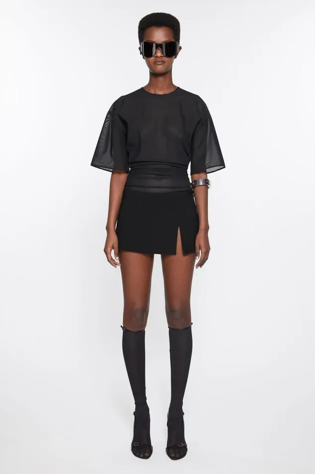 Acne Studios Mini Skirt Black Woman Skirts