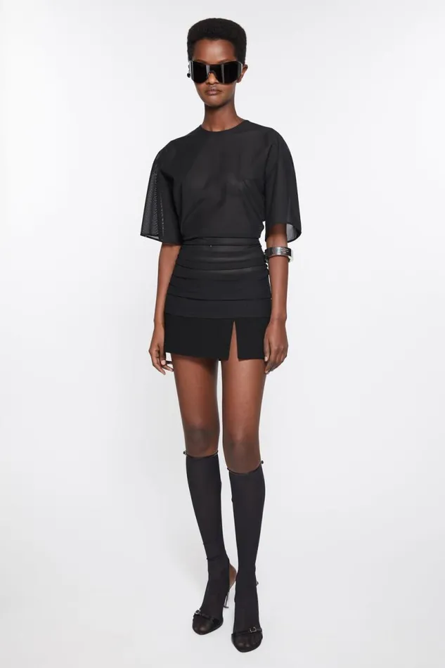 Acne Studios Mini Skirt Black Woman Skirts