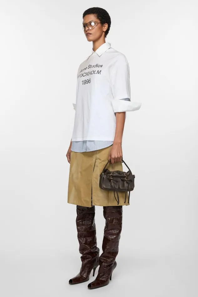 Acne Studios Multipocket Micro Bag Dark Brownbeige Man Bags