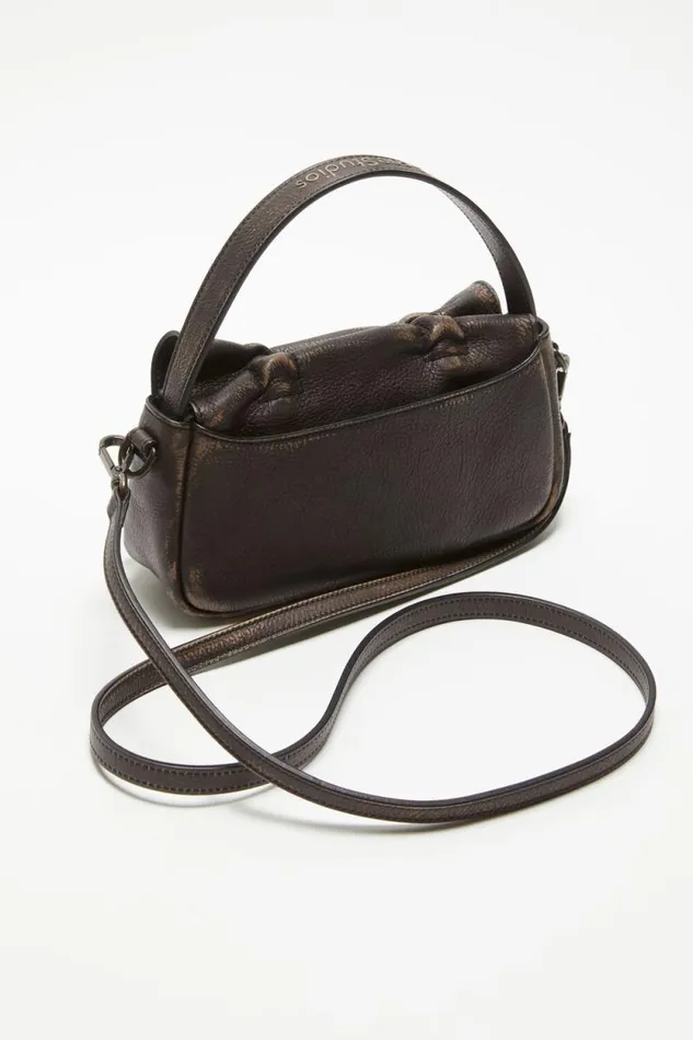Acne Studios Multipocket Micro Bag Dark Brownbeige Man Bags
