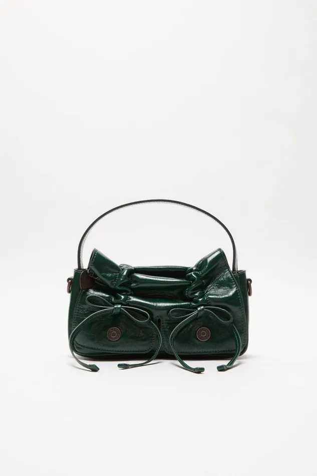 Acne Studios Multipocket Micro Bag Dark Green Woman Bags