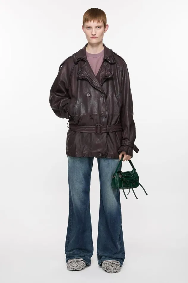 Acne Studios Multipocket Micro Bag Dark Green Woman Bags