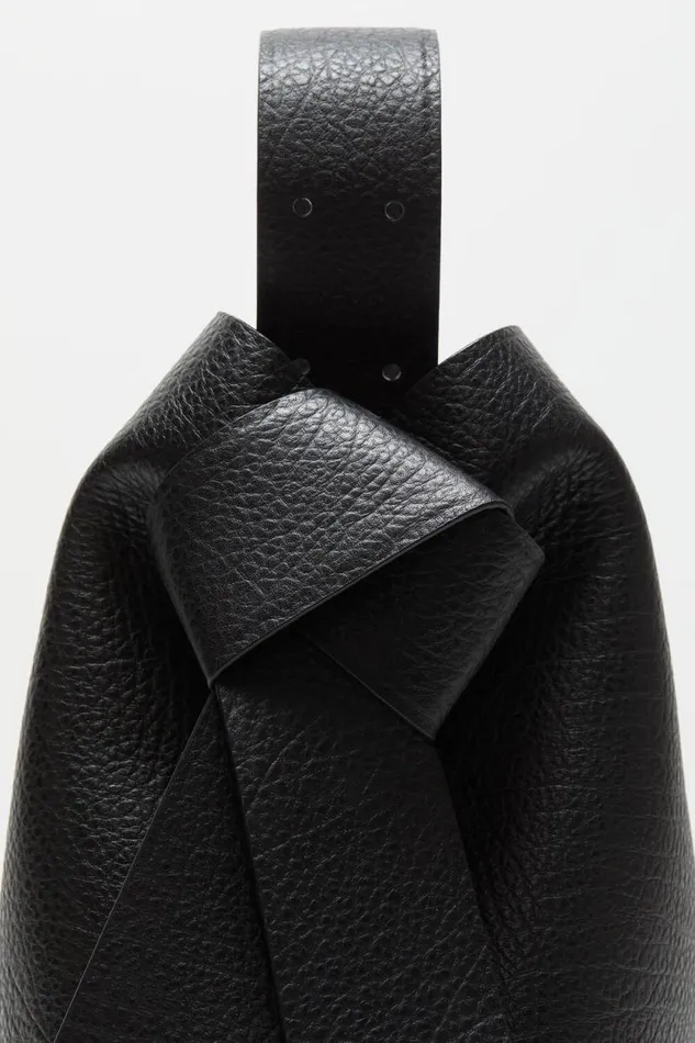 Acne Studios Musubi Midi Shoulder Bag Black Woman Bags