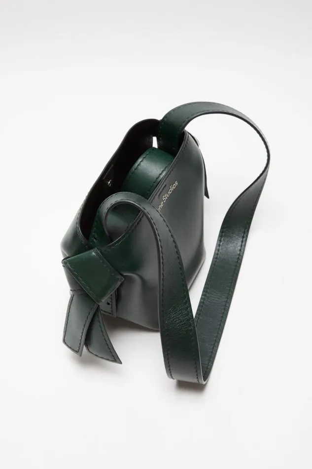 Acne Studios Musubi Mini Shoulder Bag Olive Green Woman Bags