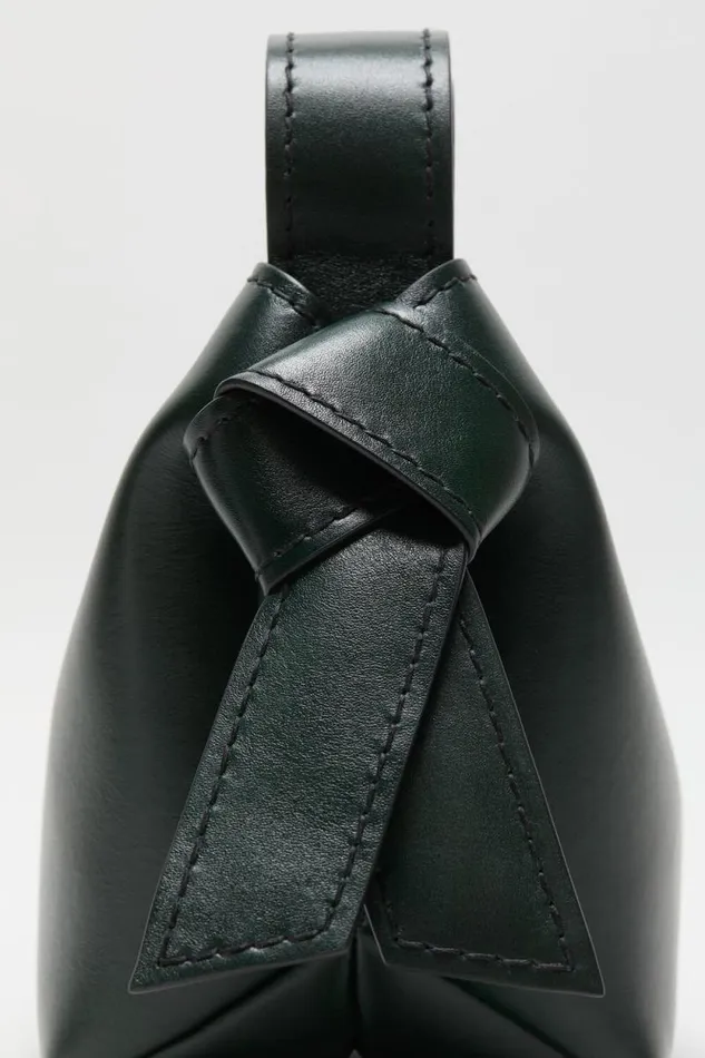 Acne Studios Musubi Mini Shoulder Bag Olive Green Woman Bags
