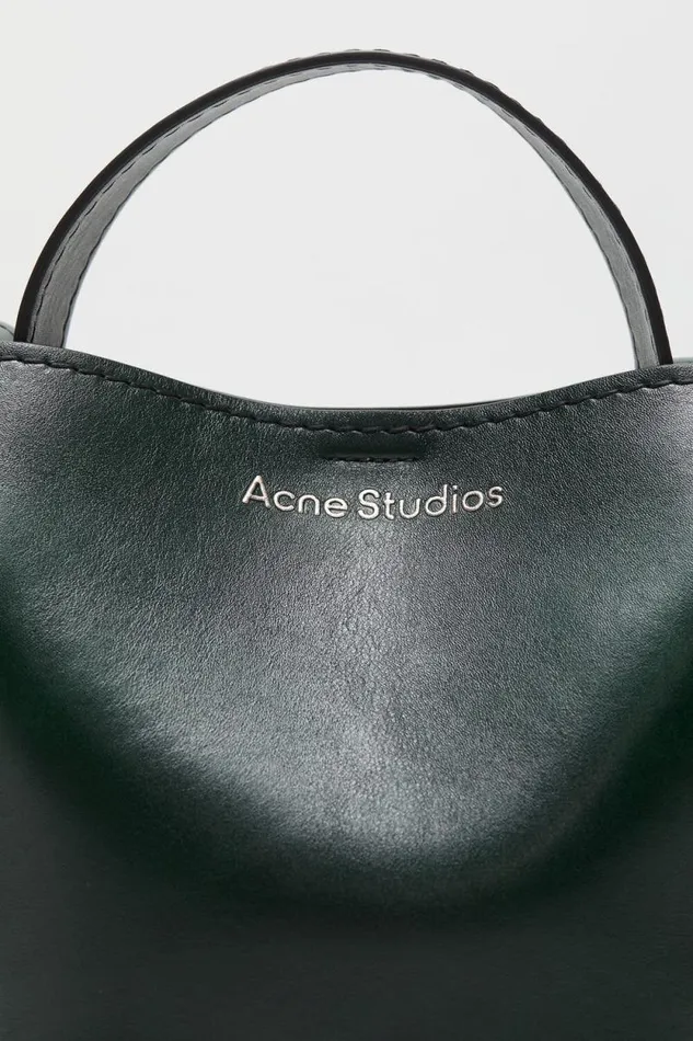 Acne Studios Musubi Mini Shoulder Bag Olive Green Woman Bags