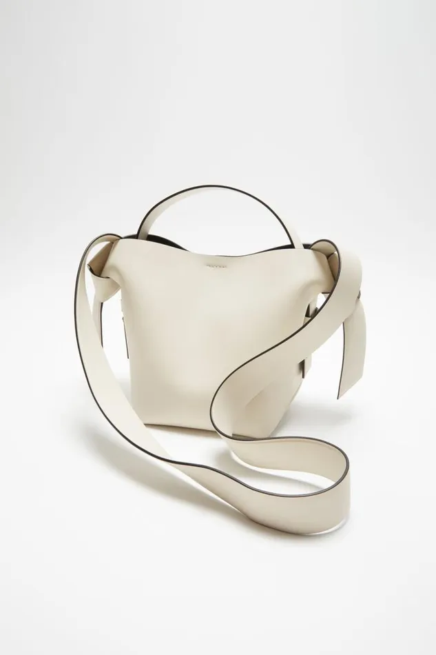 Acne Studios Musubi Mini Shoulder Bag Whiteblack Man Bags