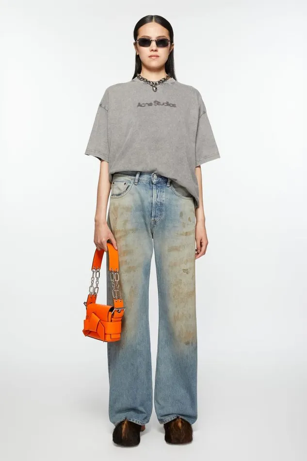 Acne Studios Musubi Shoulder Bag Bright Orange Man Bags