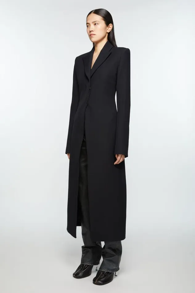 Acne Studios Singlebreasted Coat Black Woman Outerwear