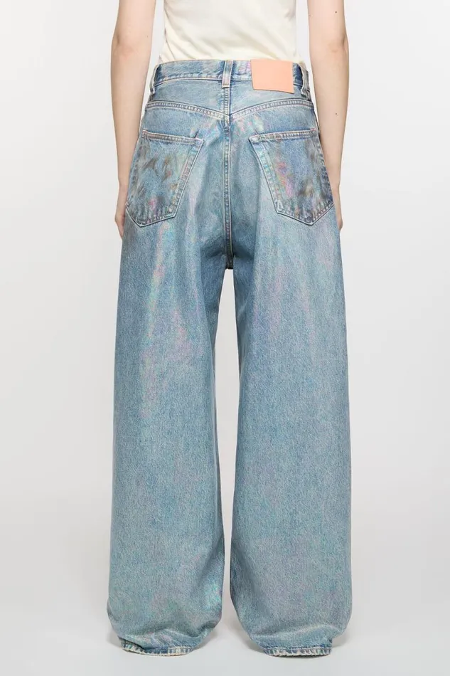 Acne Studios Super Baggy Fit Jeans 8211 2023 Mid Blue Woman Jeans