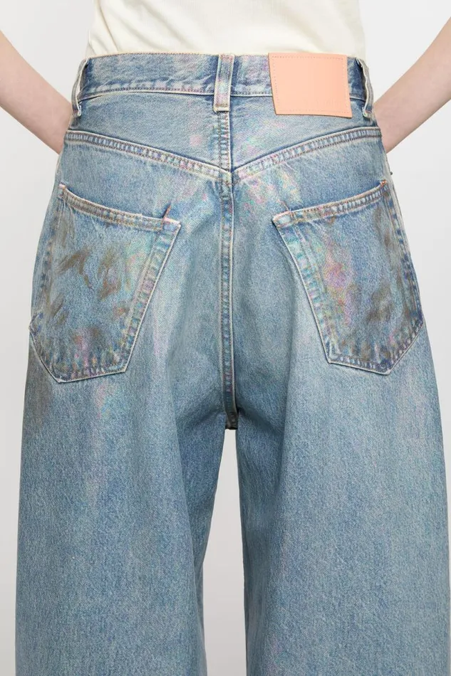 Acne Studios Super Baggy Fit Jeans 8211 2023 Mid Blue Woman Jeans