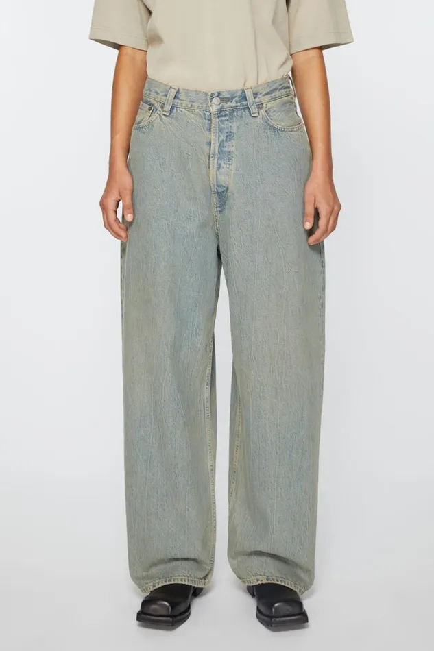 Acne Studios Super Baggy Fit Jeans 8211 2023F Bluebeige Woman Jeans