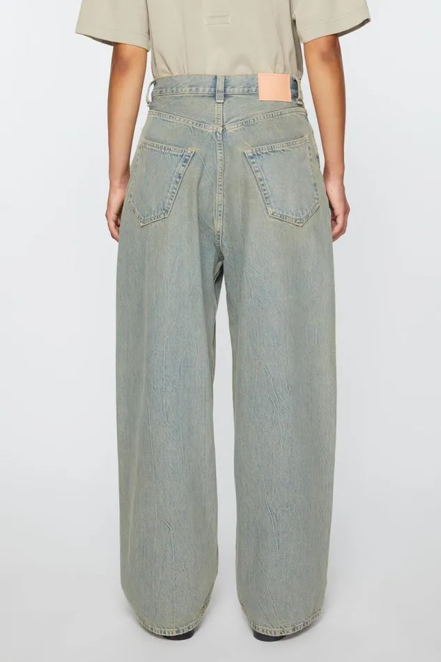 Acne Studios Super Baggy Fit Jeans 8211 2023F Bluebeige Woman Jeans