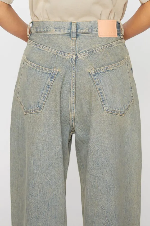 Acne Studios Super Baggy Fit Jeans 8211 2023F Bluebeige Woman Jeans