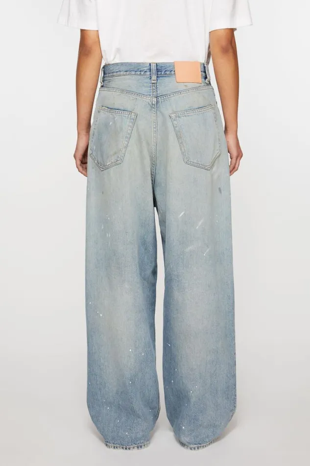 Acne Studios Super Baggy Fit Jeans 8211 2023F Light Blue Woman Jeans