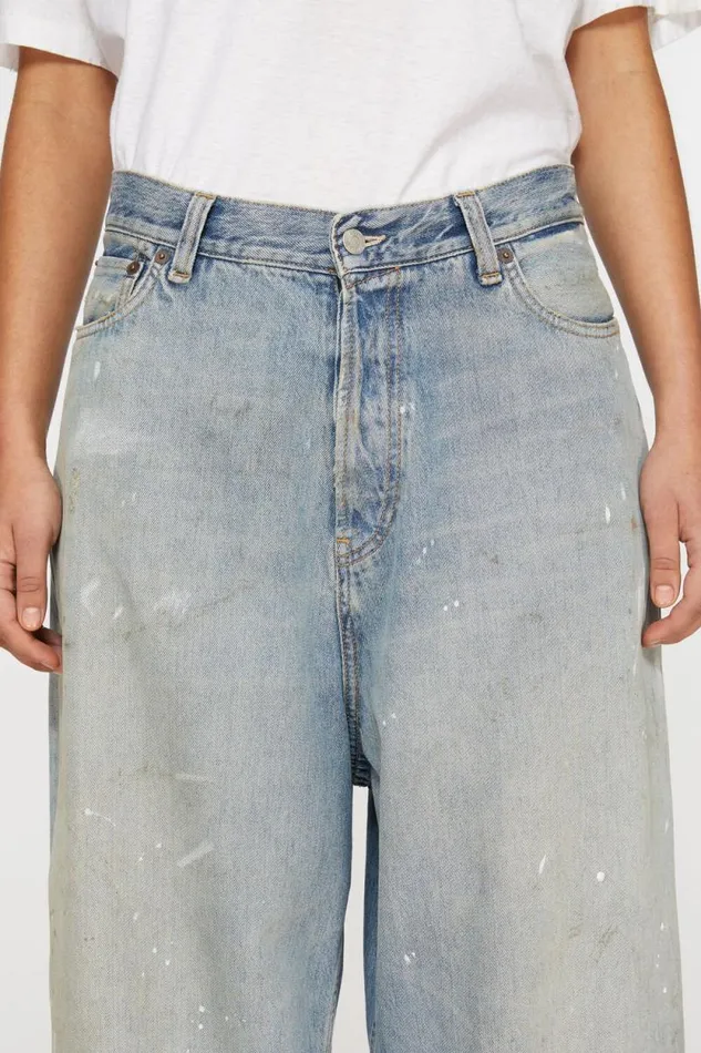 Acne Studios Super Baggy Fit Jeans 8211 2023F Light Blue Woman Jeans