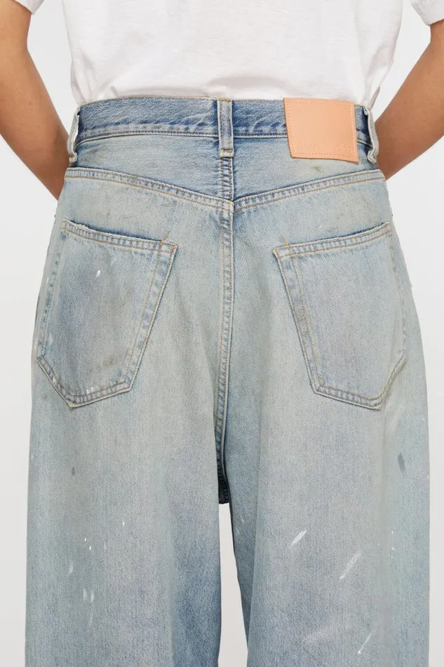 Acne Studios Super Baggy Fit Jeans 8211 2023F Light Blue Woman Jeans