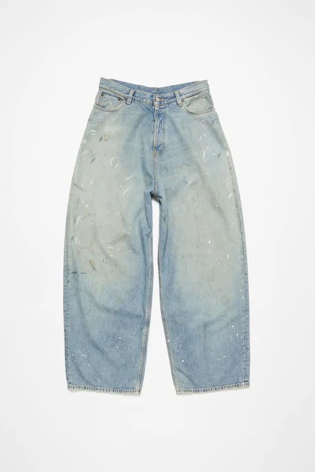 Acne Studios Super Baggy Fit Jeans 8211 2023F Light Blue Woman Jeans