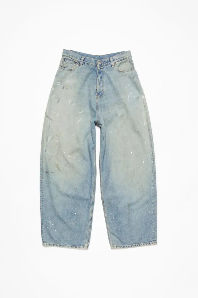 Acne Studios Super Baggy Fit Jeans 8211 2023F Light Blue Woman Jeans