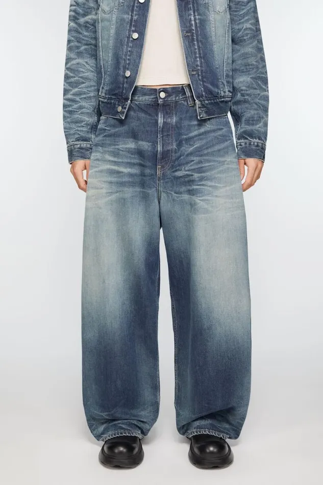 Acne Studios Super Baggy Jeans 8211 2023M Mid Blue Man Jeans