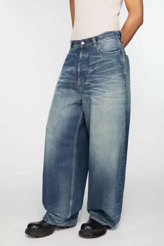 Acne Studios Super Baggy Jeans 8211 2023M Mid Blue Man Jeans