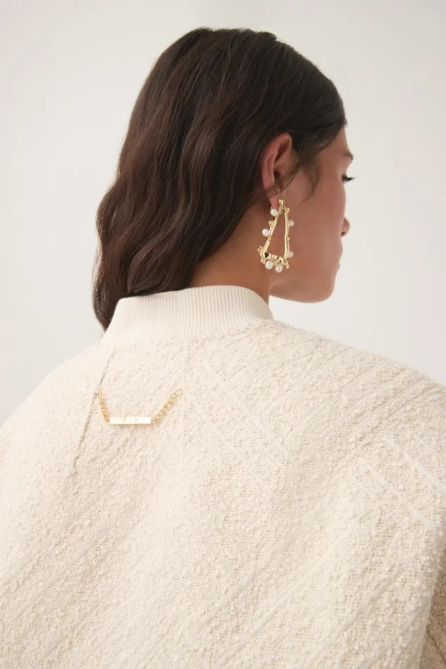 Aje Blazers Jackets and Coats Tectonic Bomber Jacket Cream 8211 Women