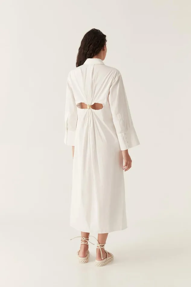 Aje Dresses Coexistence Oversized Kaftan Ivory 8211 Women