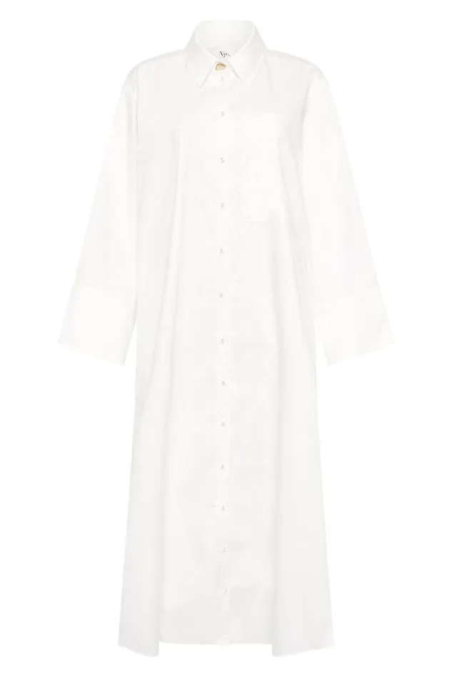 Aje Dresses Coexistence Oversized Kaftan Ivory 8211 Women Aje Dresses Coexistence Oversized Kaftan Ivory 8211 Women